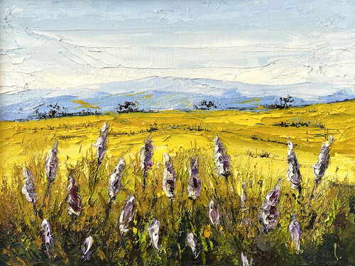 Golden Hills van Lisa Elley, Schilderij te koop op Singulart