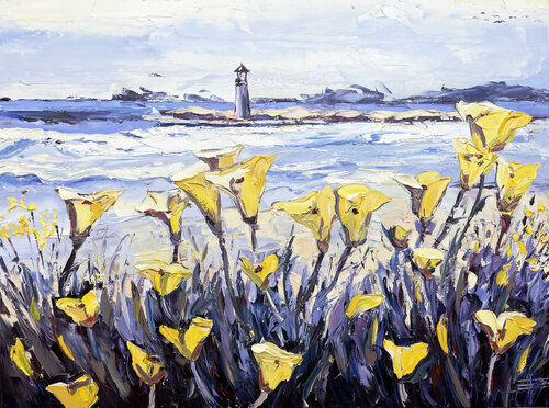 Coastal Quietude di Lisa Elley, Pittura in vendita su Singulart
