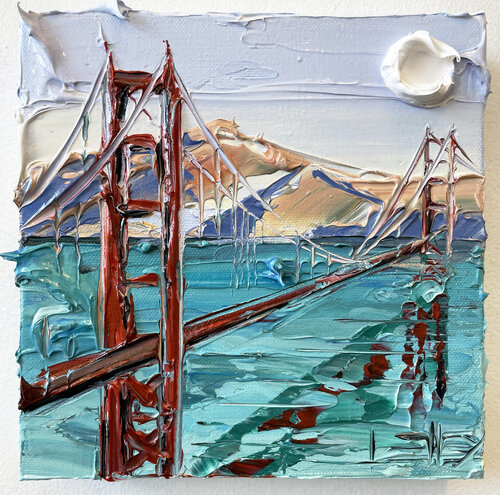Bay Area Blues van Lisa Elley, Schilderij te koop op Singulart