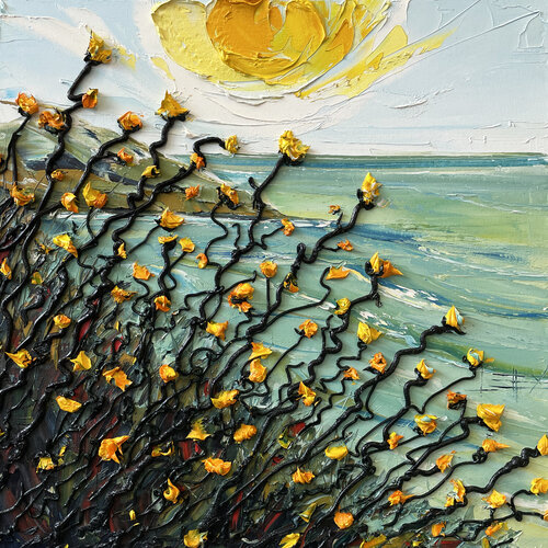 Heavenly Sun di Lisa Elley, Pittura in vendita su Singulart