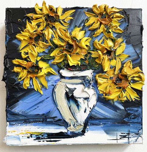 Vase of Van Gogh van Lisa Elley, Schilderij te koop op Singulart
