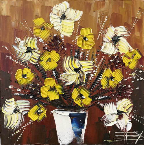 Elegant Bouquet di Lisa Elley, Pittura in vendita su Singulart