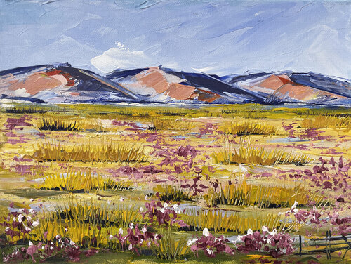 Death Valley in the Mojave Desert van Lisa Elley, Schilderij te koop op Singulart