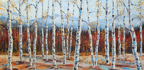 Shades Of Autumn van Lisa Elley, Schilderij te koop op Singulart
