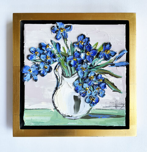 Van Gogh Irises van Lisa Elley, Schilderij te koop op Singulart