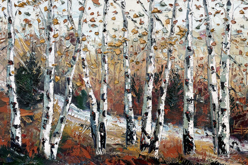 Enlightened Fall van Lisa Elley, Schilderij te koop op Singulart