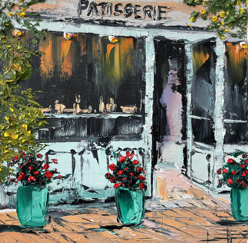 Patisserie van Lisa Elley, Schilderij te koop op Singulart