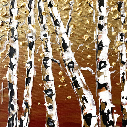 Copper and Birch van Lisa Elley, Schilderij te koop op Singulart