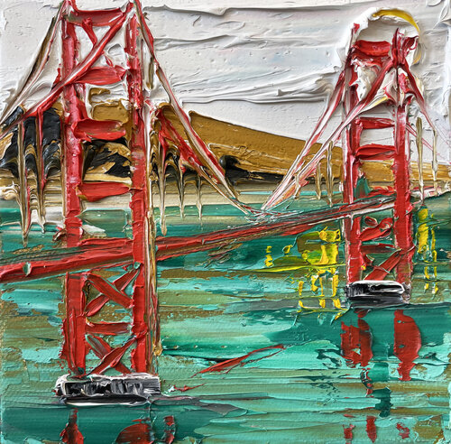 San Francisco, Toward the Bay van Lisa Elley, Schilderij te koop op Singulart