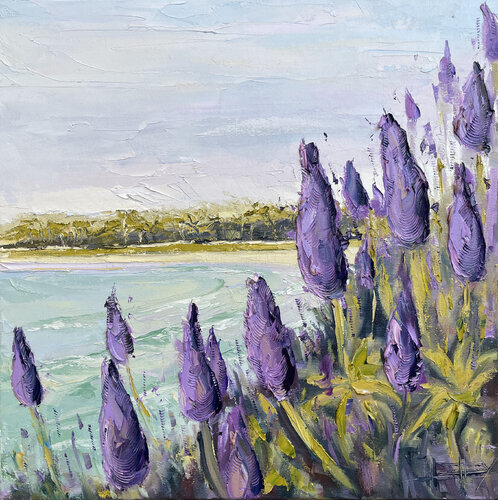 Tranquil Bay di Lisa Elley, Pittura in vendita su Singulart