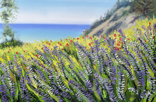 The Story of Big Sur II van Lisa Elley, Schilderij te koop op Singulart