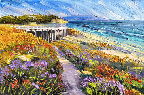 Torrey Pines van Lisa Elley, Schilderij te koop op Singulart