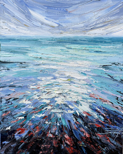 Coral Tides van Lisa Elley, Schilderij te koop op Singulart