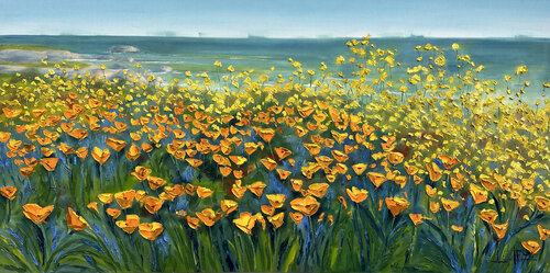 Seaside Serenade van Lisa Elley, Schilderij te koop op Singulart