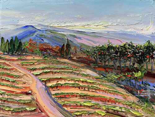 Fall in the Bay Area di Lisa Elley, Pittura in vendita su Singulart