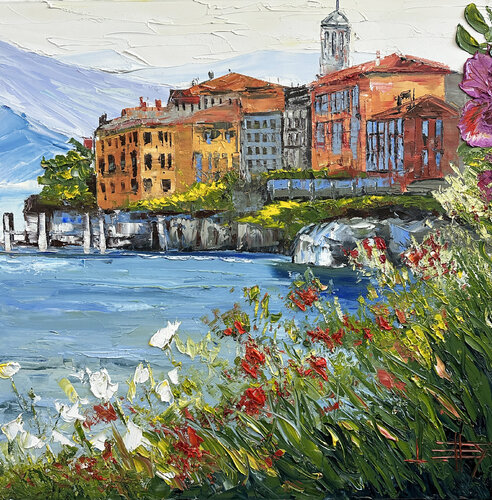 Lake Como Adventure van Lisa Elley, Schilderij te koop op Singulart
