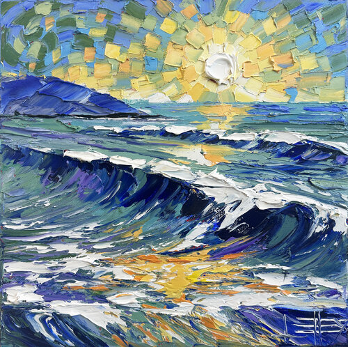 Waves of Van Gogh van Lisa Elley, Schilderij te koop op Singulart
