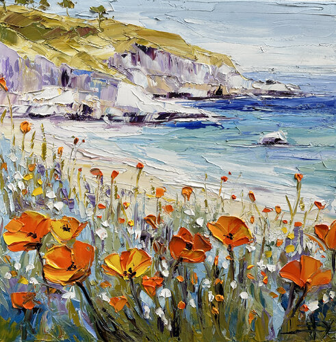 Delight on the Coast di Lisa Elley, Pittura in vendita su Singulart