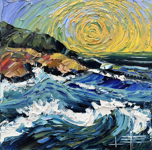 Emerald Shores van Lisa Elley, Schilderij te koop op Singulart