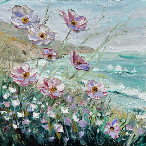 Viridian Coast van Lisa Elley, Schilderij te koop op Singulart