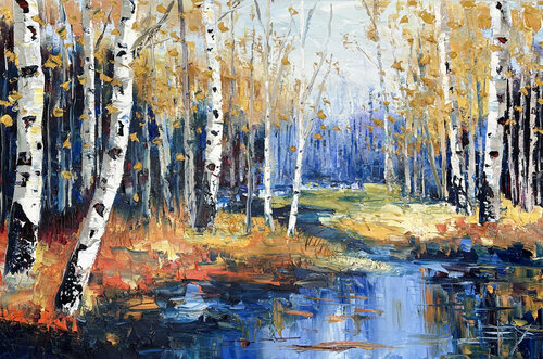 Elegance of Fall van Lisa Elley, Schilderij te koop op Singulart