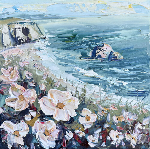 Calm Coastal Hues van Lisa Elley, Schilderij te koop op Singulart