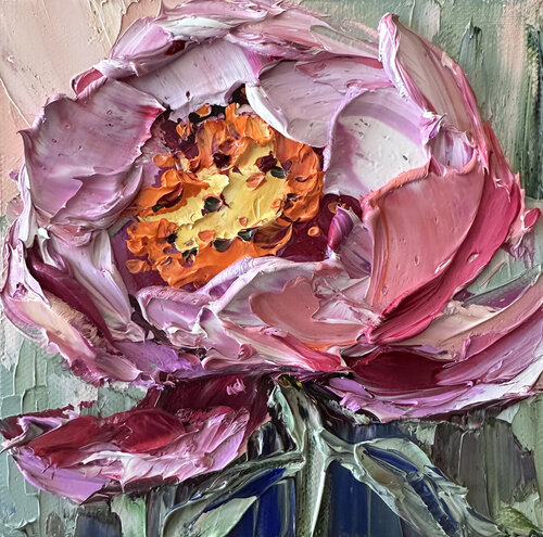 Peony Perfect II di Lisa Elley, Pittura in vendita su Singulart