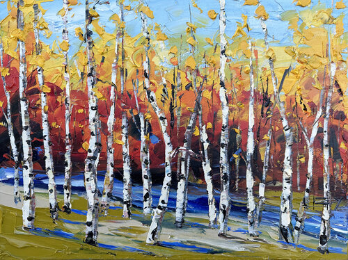 Autumn Hues van Lisa Elley, Schilderij te koop op Singulart