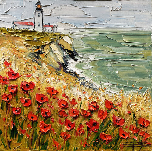 Poppy Light van Lisa Elley, Schilderij te koop op Singulart