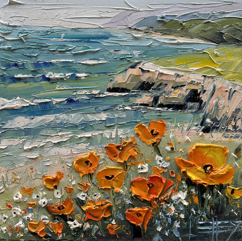 Coastal Gaze van Lisa Elley, Schilderij te koop op Singulart