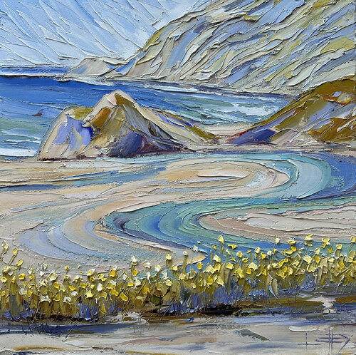 Big Sur Coast van Lisa Elley, Schilderij te koop op Singulart