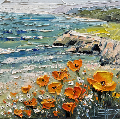 Coastal Gaze van Lisa Elley, Schilderij te koop op Singulart