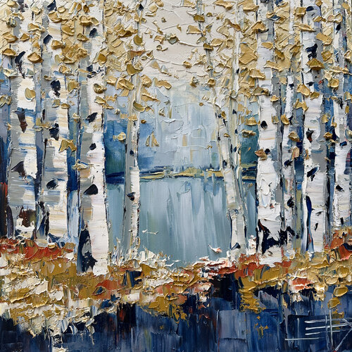 Where Stillness Gathers van Lisa Elley, Schilderij te koop op Singulart