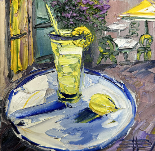 Limoncello Afternoon de Lisa Elley, Pintura a la venta en Singulart