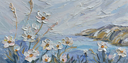 Whispers Across The Bay van Lisa Elley, Schilderij te koop op Singulart