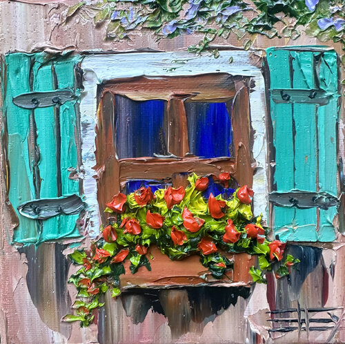 Tuscan Bloom van Lisa Elley, Schilderij te koop op Singulart