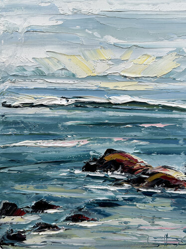 Asilomar Coast Again van Lisa Elley, Schilderij te koop op Singulart