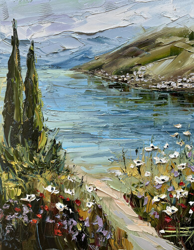 Path To Como van Lisa Elley, Schilderij te koop op Singulart