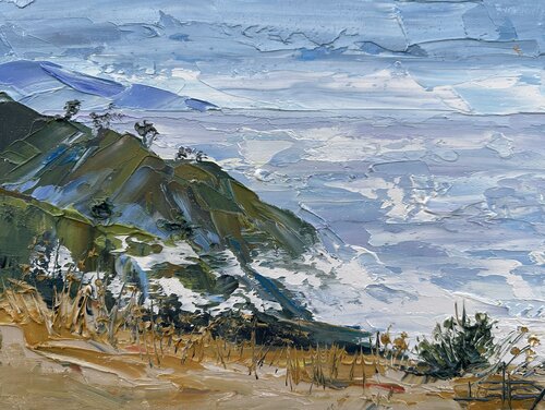 Big Sur Coastline van Lisa Elley, Schilderij te koop op Singulart