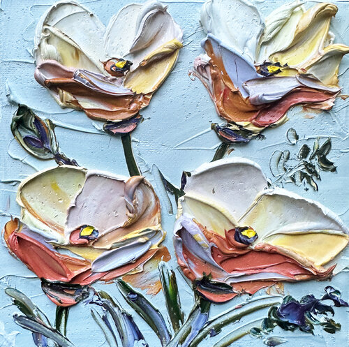 Soft Bloom van Lisa Elley, Schilderij te koop op Singulart