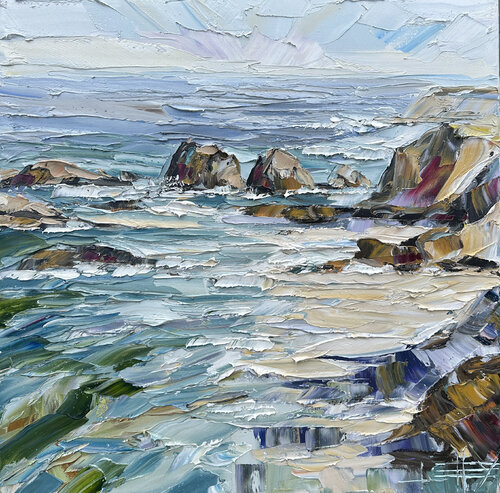 Tide and Slate de Lisa Elley, Pintura a la venta en Singulart