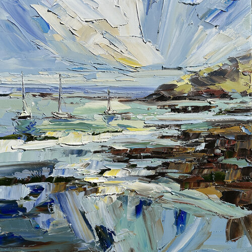 Harbor Tide by Lisa Elley, Painting for Sale on Singulart