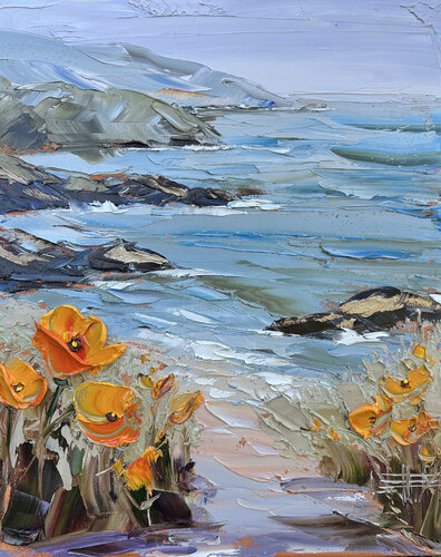 Path of Gold van Lisa Elley, Schilderij te koop op Singulart