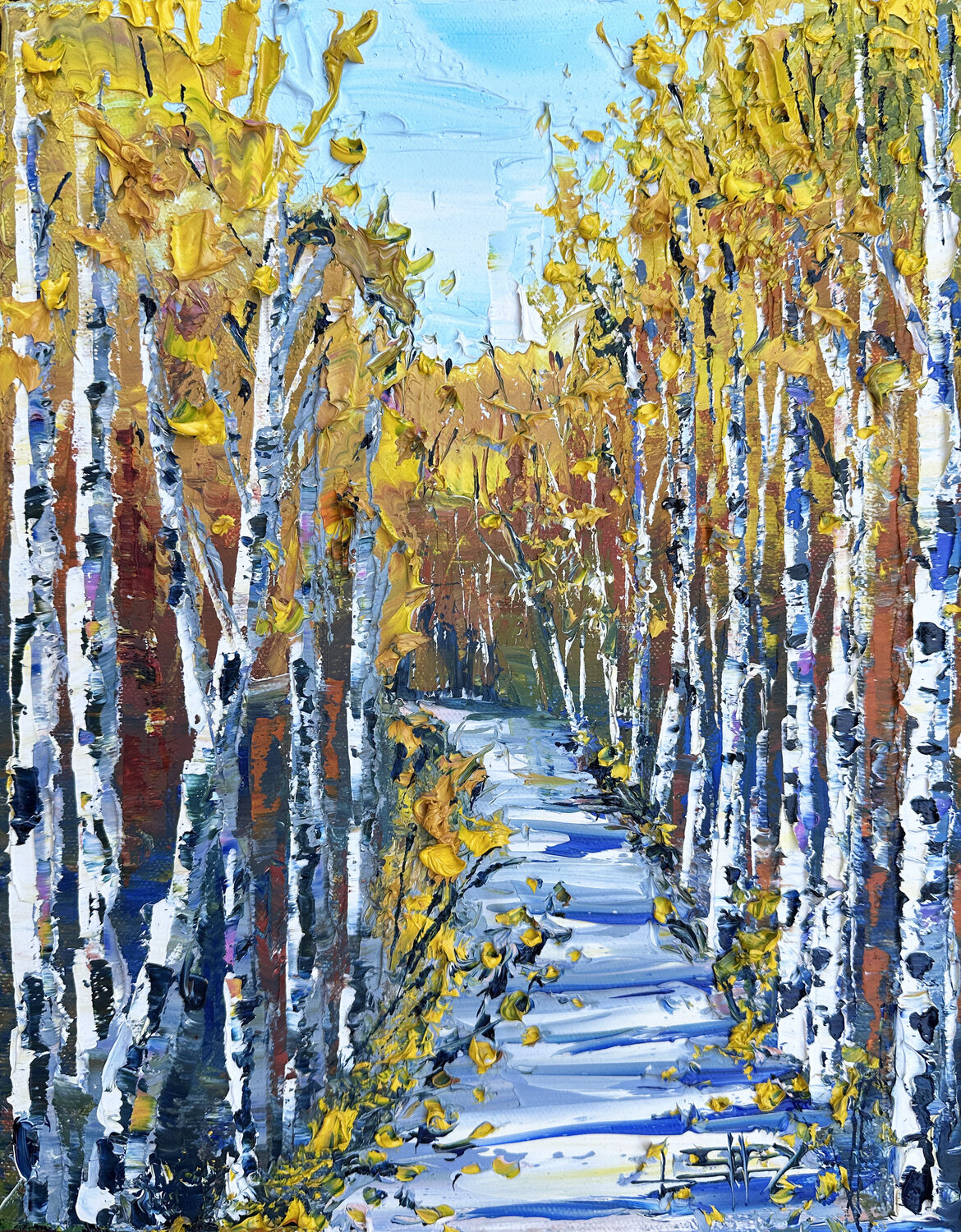 A stroll through golden woods Lisa Elley