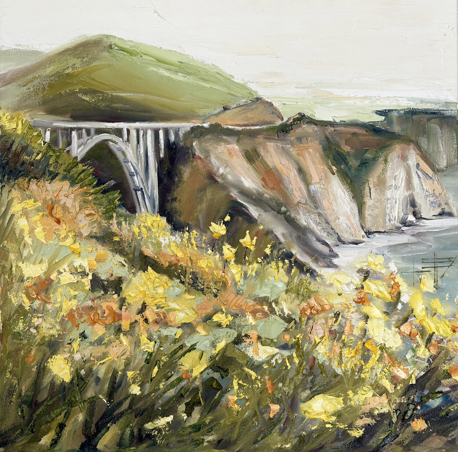 Serene Coastal View Lisa Elley