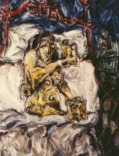 010-Durmiente II de Carlos Montoya, Pintura a la venta en Singulart