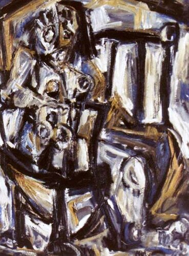 029-Desnudo en silla von Carlos Montoya, Malerei kaufen auf Singulart