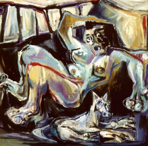 046-Desnudo y perro II Carlos Montoya