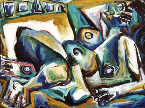 049-Desnudo posando von Carlos Montoya, Malerei kaufen auf Singulart