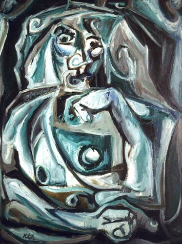 085-Desnudo posando van Carlos Montoya, Schilderij te koop op Singulart
